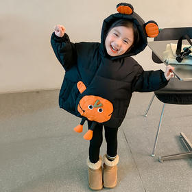 儿童秋冬棉服新款女童冬季棉衣洋气时髦宝宝棉袄冬装加厚上衣聚