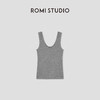ROMI STUDIO“基础随性”高支棉U领弹力花纱感吊带背心 RW24WSD1386 商品缩略图0