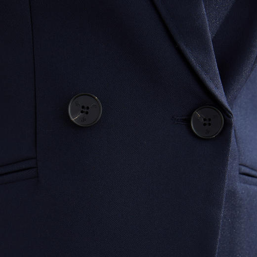 【上衣+裤子】罗蒙春秋双排扣西服套装女士商务通勤职业时尚百搭西装两件套 商品图7