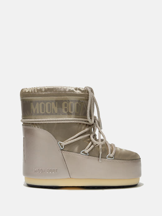 Moon Boot - MB Icon Low Glance - Platinum - 女装 - 雪地靴 - 铂金 商品图0