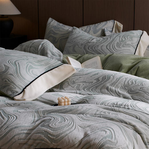 顶柔6D雕花牛奶绒四件套|暖糯舒适牛奶绒，无静电更安睡 商品图10