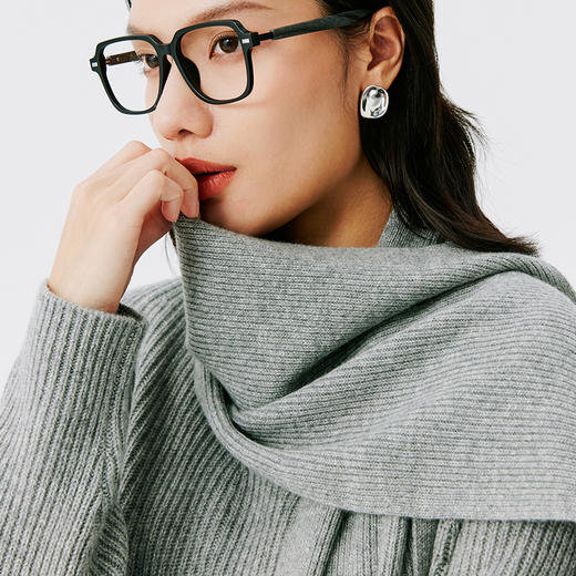 东黎 • 山羊绒女士秋冬围巾＋V领套衫 TZ-DLVY-001-003 商品图4
