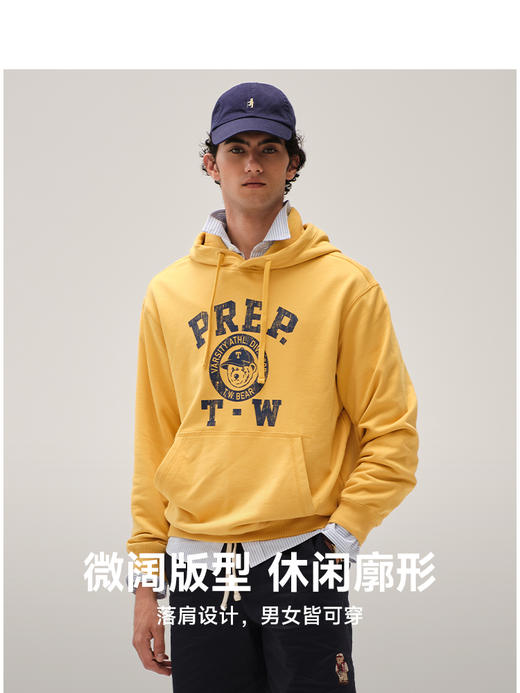 Teenie Weenie小熊男装卡通字母连帽卫衣男夏季TNMW256303I 商品图2