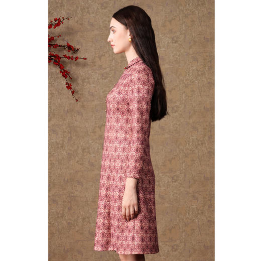 乔万尼复古宫廷风长袖连衣裙EM4E516 商品图1