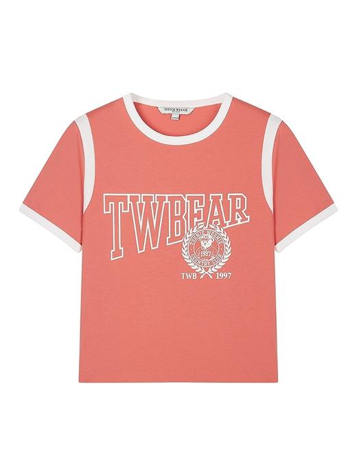 TeenieWeenie小熊字母圆领T恤女夏季女t恤TTRA256309I 商品图1