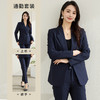 【上衣+裤子】罗蒙春秋双排扣西服套装女士商务通勤职业时尚百搭西装两件套 商品缩略图2
