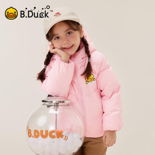 bduck小黄鸭童装冬季男女童羽绒服洋气外套连帽外套90-130 BF5516913 商品图1
