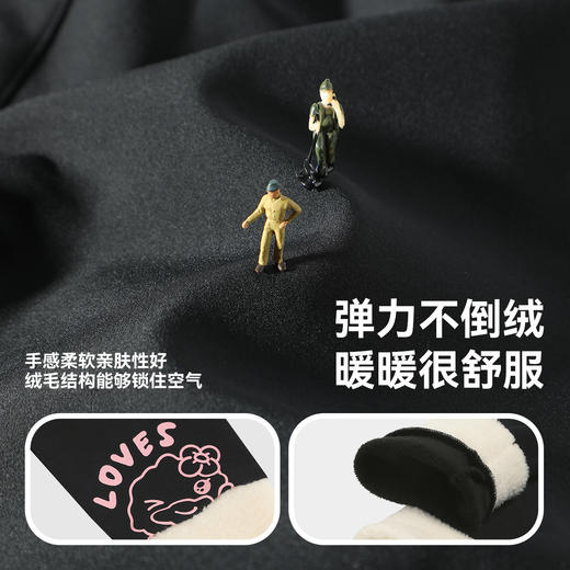 bduck小黄鸭童装女童打底裤加绒外穿冬款儿童运动裤子加厚潮90-130 FF5558016 商品图2