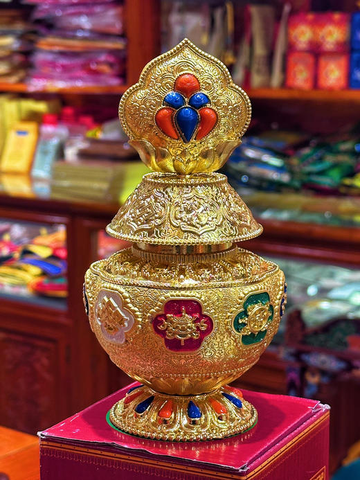 佛堂摆件寺庙制作殊胜宝瓶地藏王宝瓶已装藏宝瓶 商品图4
