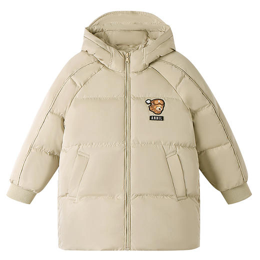 【轻暖0~10℃】男童三防中长款羽绒服冬季新款安奈儿童装EB445625 商品图6