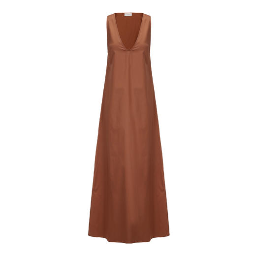 Ruohan  栗棕色纯棉背心连衣裙 商品图9