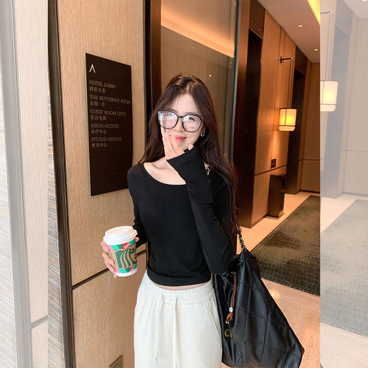 <曾小咸推荐>3色前后两穿修身保暖T恤打底 商品图3