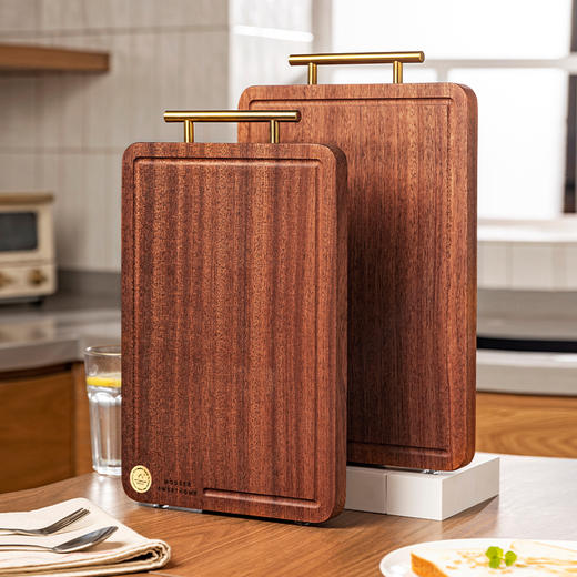 摩登主妇乌檀木菜板防霉抗菌家用切菜板实木砧板案板厨房专用砧板 商品图0