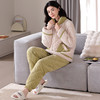 TZW-新款睡衣女士冬季开衫三层夹棉牛奶绒保暖加厚可外穿休闲居家套装 商品缩略图3
