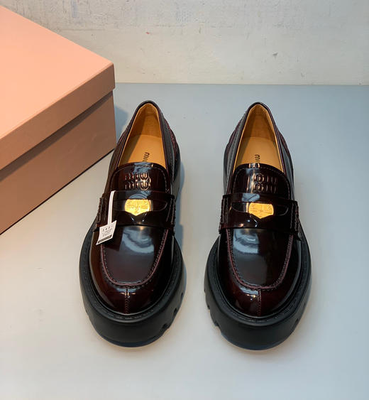 原单乐福鞋miumiu金币中跟乐福鞋 商品图1