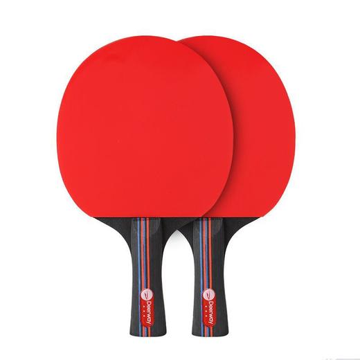 「送球包+球！2支装」德尔惠乒乓球拍套装 专业弹力初学者儿童成人直拍横拍体育用品 商品图4