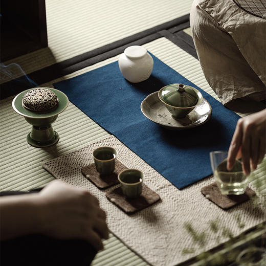 束刻<越窑青瓷五行盖碗套组> 商品图2