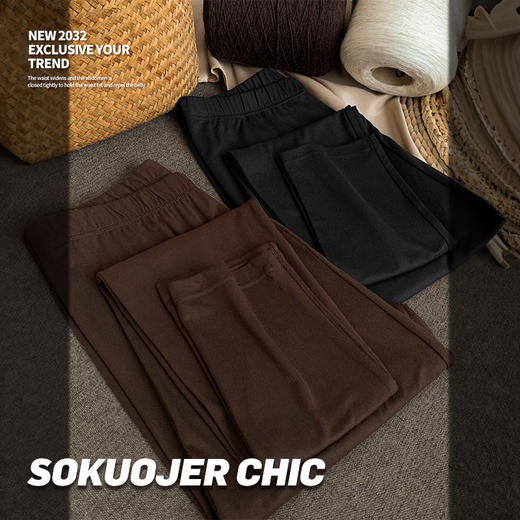 「29.9元到手！数色可选」高品质双面磨毛秋裤 女秋冬贴身热感纤维保暖裤内穿高弹舒适打底裤下装 商品图3