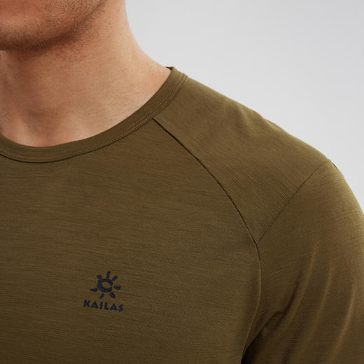 KAILAS凯乐石 户外运动男款圆领羊毛短袖上衣KG2334128【Z】 商品图2