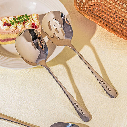 摩登主妇304不锈钢分餐勺家用食品级高档高颜值家庭专用吃饭餐勺 商品图1