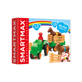 SMARTMAX 小小拖拉机 磁力车益智玩具 1.5岁+ 22PCS