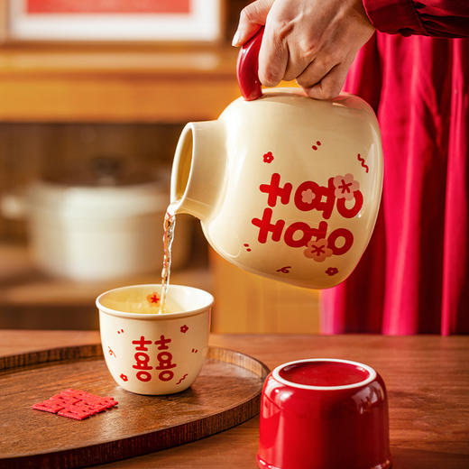 摩登主妇陶瓷泡茶壶套装新婚结婚圣诞礼物送新娘乔迁新居茶具杯子 商品图2