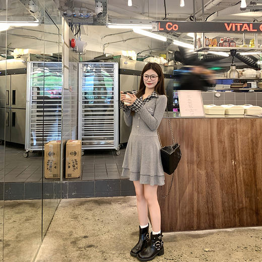 【折后再享2件88折】最后一波现货！ 假两件连衣裙 日常219.99/件 立减110 秒杀109.99/件！！ 商品图2