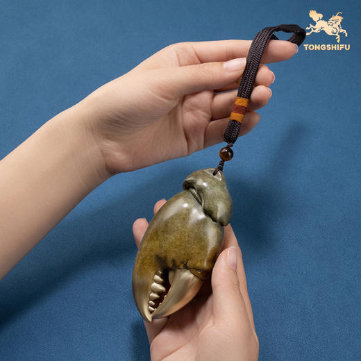 铜师傅铜摆件《手中有钱》螃蟹钳手把件家居把玩解压送老师礼物-分销 商品图4