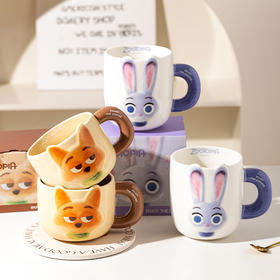 摩登主妇迪士尼疯狂动物城马克杯家用陶瓷杯对杯可爱杯子情侣水杯