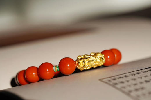 千足金南红貔貅 商品图3