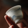 束刻<白瓷手绘浮雕山水画品茗杯> 商品缩略图1
