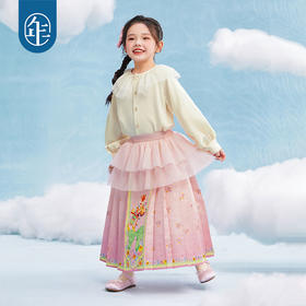 年衣童装女童马面裙半身裙春2025新款古装儿童汉服唐装中式公主裙子有福有富马面裙