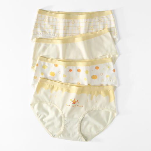 【品牌优选】芬腾内裤女棉质抗菌卡通可爱提臀舒适透气中腰布朗熊联名三角裤头 商品图0