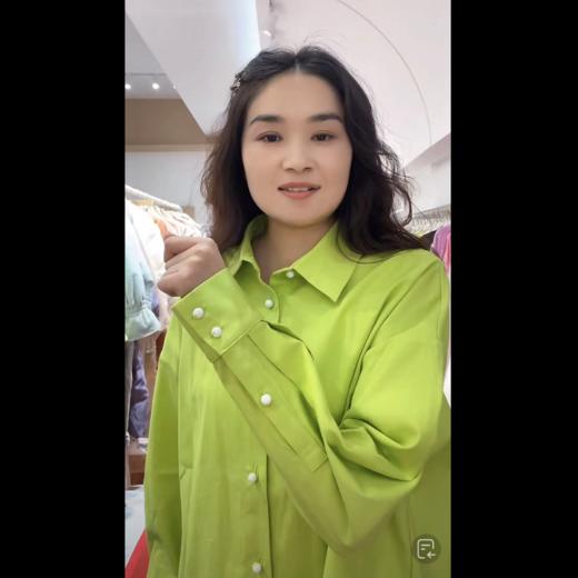 【抖音专属】新中式衬衣（24810016-青苹果-设计师） 商品图0