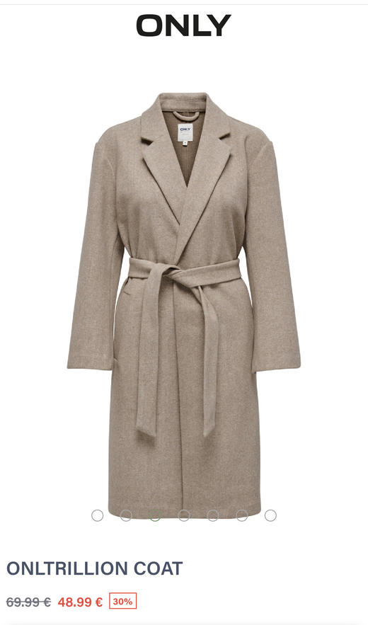 0N1Y 元单中长款 宽松妮子大衣 WT798 商品图3