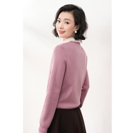 西子/【春日樱花】羊毛混纺圆领柔软舒适百搭针织打底衫/MSHC131 商品图2