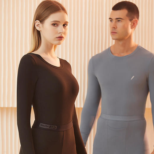 秋冬黑科技！【羽绒蛋白保暖内衣套装】‘锁住温度’舒适男女款保暖衣 恒温修身无痕秋衣裤 商品图2