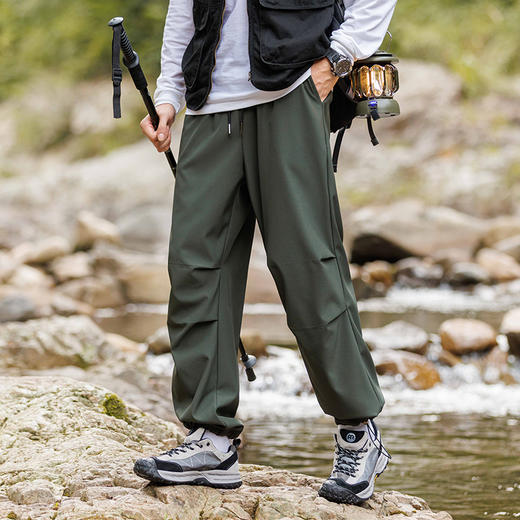 【春秋必备】【防风防水 宽松版型】SENDMR春秋季七防男女工装裤长裤子加绒加厚户外防风防水冲锋裤情侣伞兵裤100% 商品图10