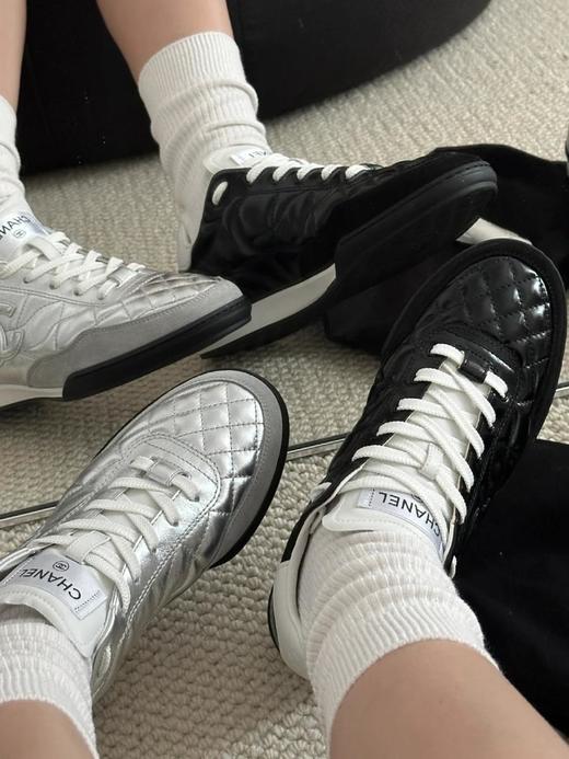 香奈儿熊猫色轻菱格纹隐藏款网球鞋棒球鞋（HC） 商品图5