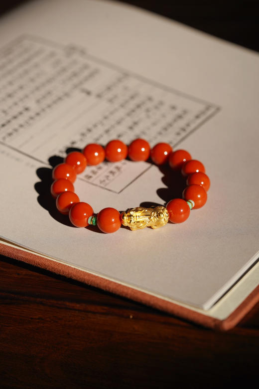 千足金南红貔貅 商品图5