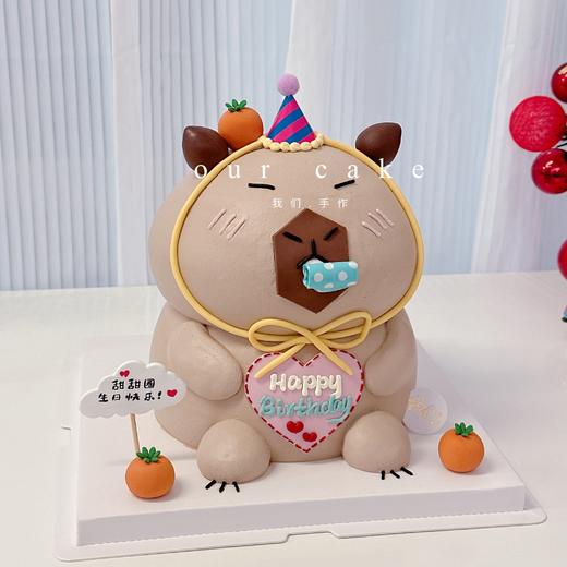 立体加高卡皮巴拉capybara蛋糕-低糖处理无添加 商品图5