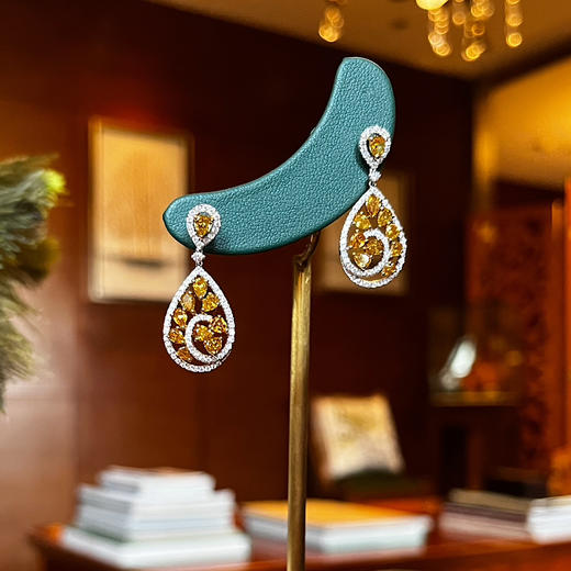 ONLY系列 18K镶钻石 耳坠 商品图1