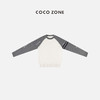 COCO ZONE秋冬羊毛织撞色擦肩袖时尚圆领针织衫23C50007 商品缩略图1