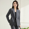 【上衣+裤子】罗蒙春秋双排扣西服套装女士商务通勤职业时尚百搭西装两件套 商品缩略图4