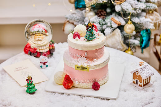 雪墩墩许愿树小双层蛋糕 商品图2