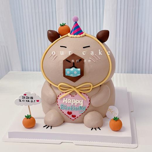 立体加高卡皮巴拉capybara蛋糕-低糖处理无添加 商品图6