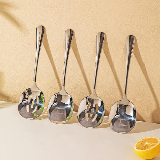 摩登主妇304不锈钢分餐勺家用食品级高档高颜值家庭专用吃饭餐勺 商品图6