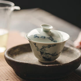 束刻<青花樱花凡灵盖碗>