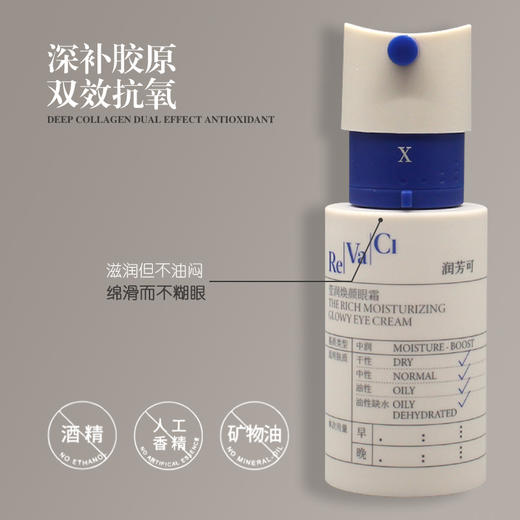 润芳可莹润焕颜眼霜15g美容院正品直发补水保湿抗皱紧致肌肤 商品图2