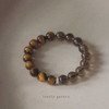 【黄虎眼石茶晶手链】情侣男女款 天然单圈设计款 小众文艺复古手饰显白手串  商品缩略图2